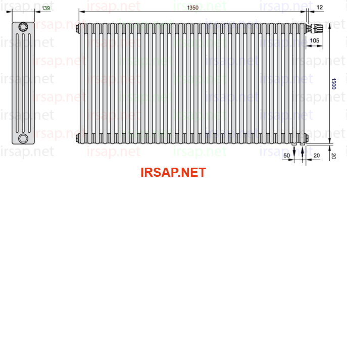 Радиатор IRSAP Tesi 41500/30 T25 CL 01